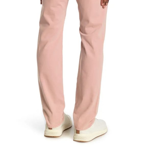 AG Men's 36 x 34 Salmon Pink Graduate Tailored Slim Straight Leg Jeans $170 - Picture 5 of 6
